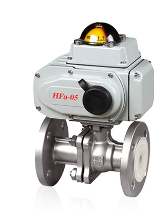 High platform flange ball electric valve