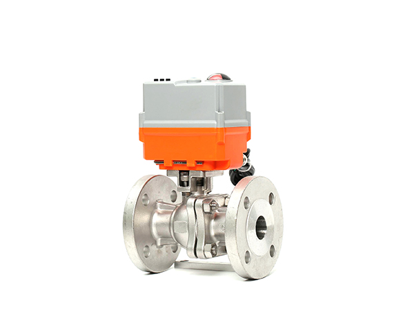 Electric flange ball valve